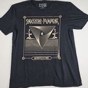 Smashing Pumpkins Spirits On Fire Tour Black T-shirt Men's Large